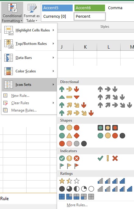 Use Icon Set In Excel Just Two Arrows By Chris Menard Chris Menard Training